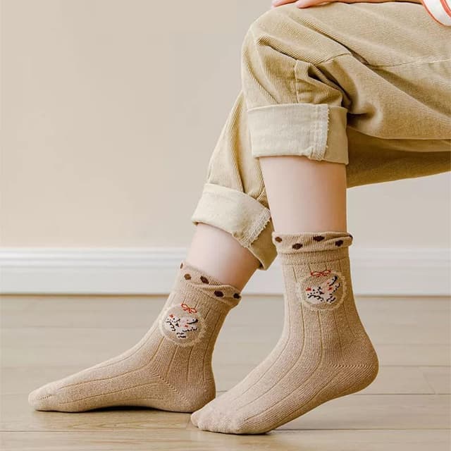 Detalle 2 de Kinder-Socken im 10er-Pack aus Baumwolle – FedMois für Jungen & Mädchen