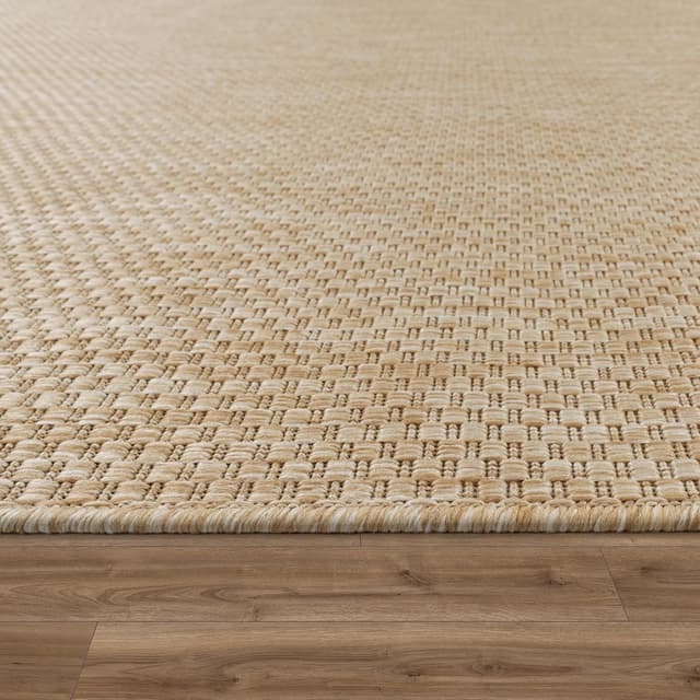 Detalle de Paco Home Outdoor Teppich Flachgewebe in Sisaloptik, Natur meliert, 160x220 cm