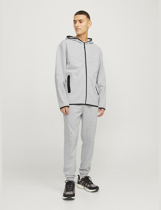 Detalle 2 de Jack & Jones Sweatpants Slim Fit: pantaloni in felpa con vita elastica e orlo a costine