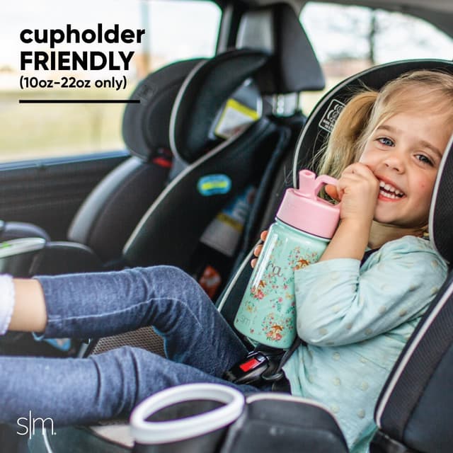 Detalle 2 de Simple Modern Kinder-Trinkflasche mit Strohhalm (Summit) – 415 ml, isoliert & auslaufsicher