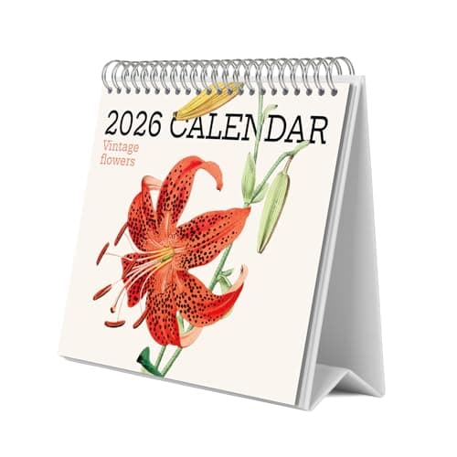Imagen de Grupo Erik Calendario sobremesa 2026 Flores 19,5×16,5 cm 🗓 en OfertitasTOP