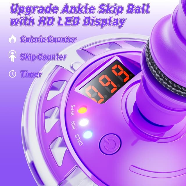 Thumbnail 2 de Hot Bee Ankle Skip Ball with Counter 1 ⛹️♀