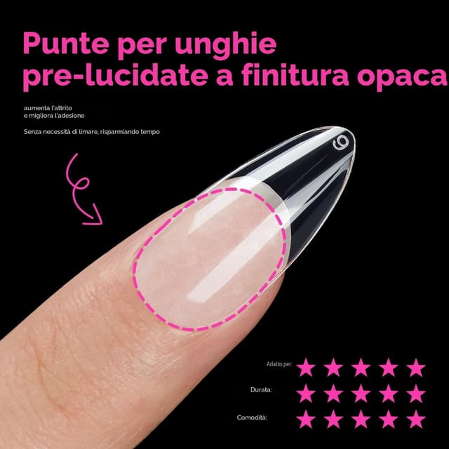 Thumbnail 4 de Modelones 510 Pezzi Unghie Finte 15 Taglie