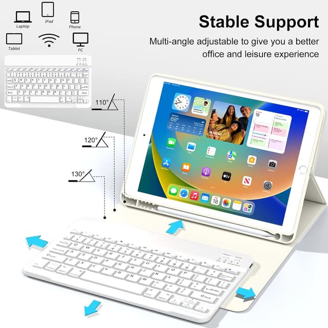 Thumbnail 4 de JKSML Tastatur Hülle für iPad 10,2 Zoll