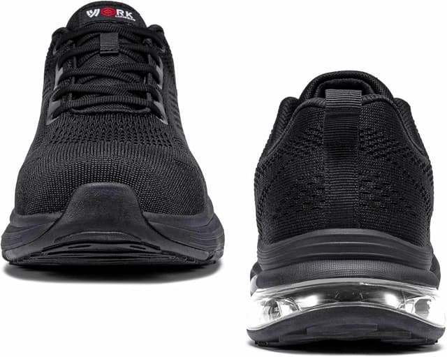 Detalle de LARNMERN Safety Trainers non-slip steel toe cap work sneakers (slip-on)