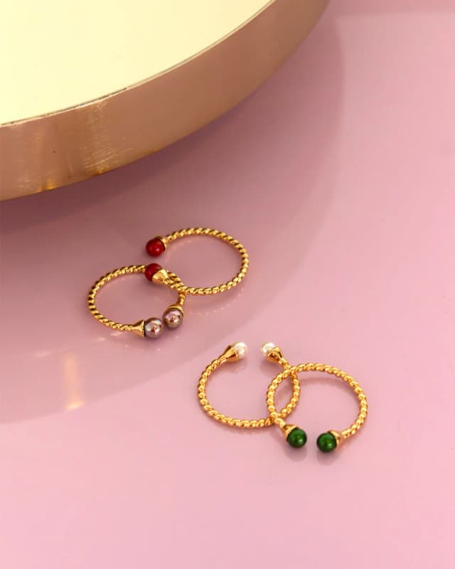 Thumbnail 2 de Majorica Anillo dos perlas 4 mm 📷