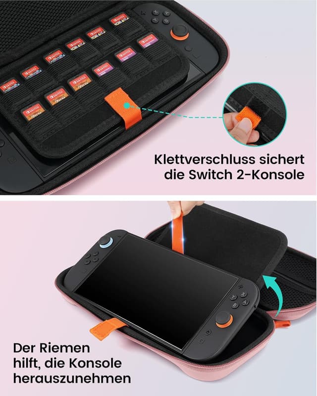 Detalle 2 de TRANSNOVO Switch 2 Tasche mit 12 Kartenfächern