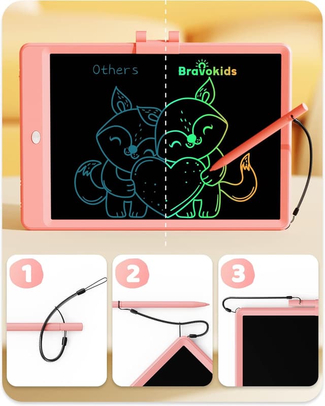 Detalle 2 de Bravokids 10-Inch LCD Writing Tablet for Kids 🖍