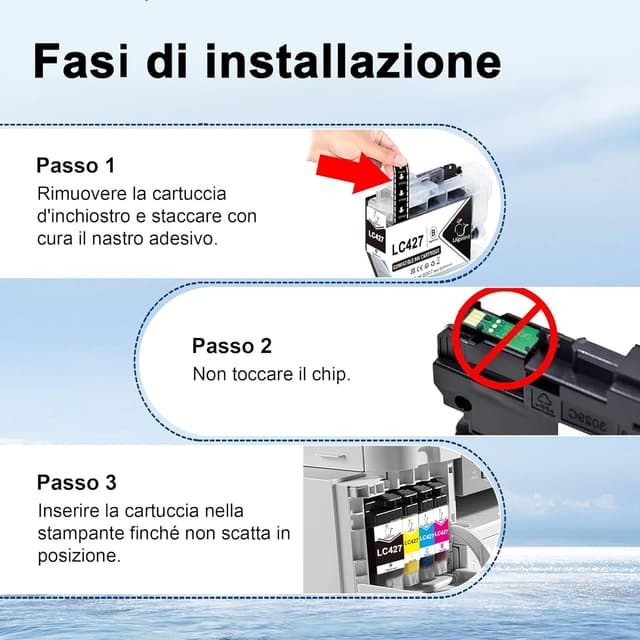 Detalle 2 de Uiprint LC427 4 cartucce per Brother