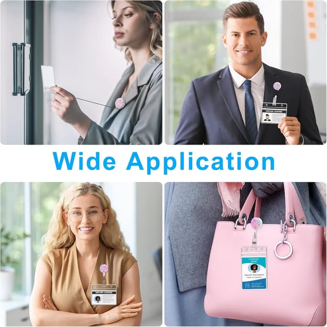 Thumbnail 5 de Vicloon Porte Badge Enrouleur 2pcs