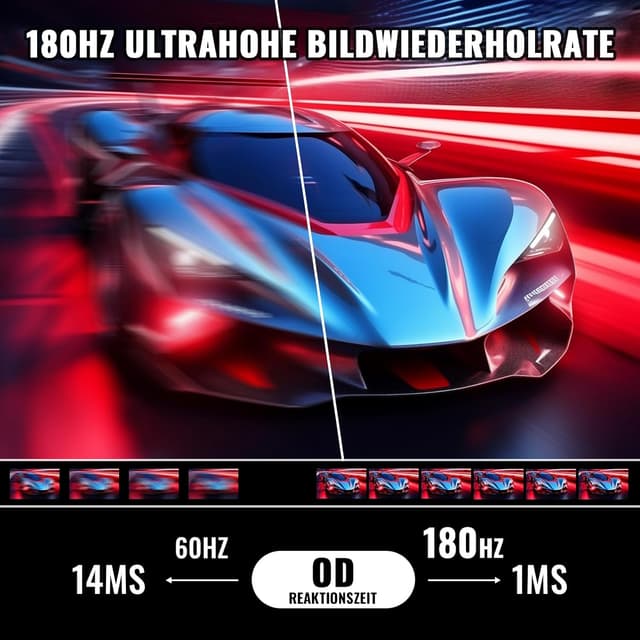 Detalle de Minifire Gaming Monitor 24 Zoll MFG24F4L (Full HD, 180 Hz, 1 ms, FreeSync, HDR 10)