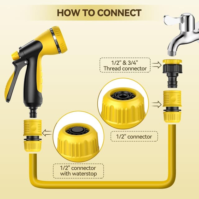 Thumbnail 4 de VOXON Hose Pipe Spray Gun 8 patterns