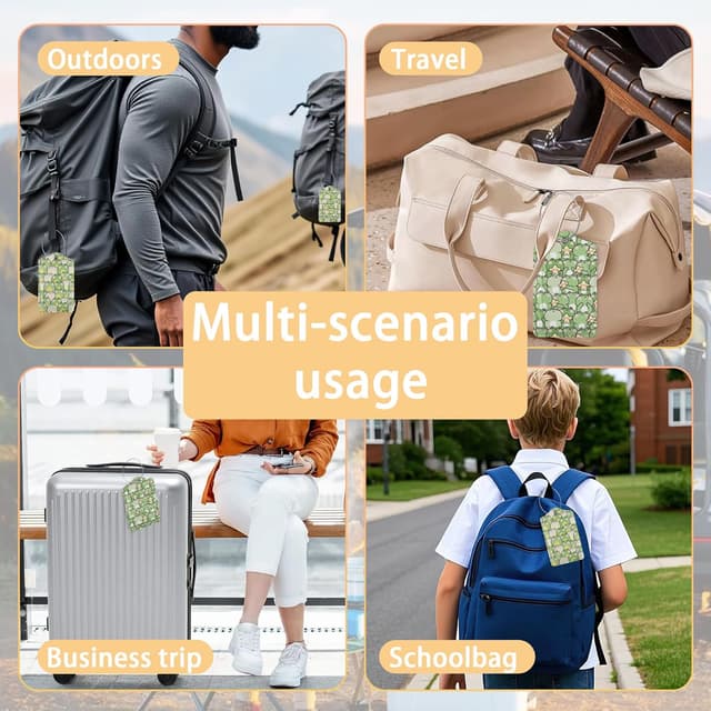 Thumbnail 6 de Cute Cartoon Frog Luggage Tag