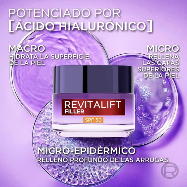 Thumbnail 3 de L'Oréal Paris Revitalift Filler SPF 50 ✨ Anti-edad y Ácido Hialurónico