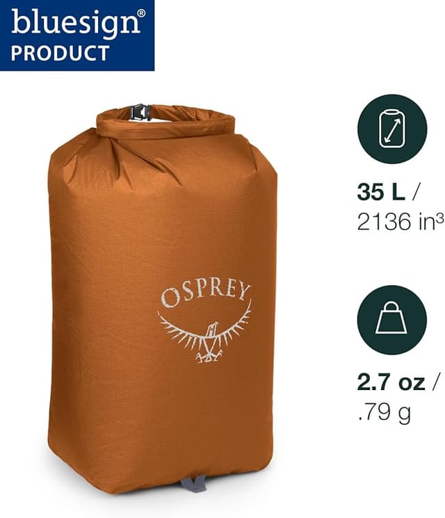 Detalle 2 de Osprey Ultralight 35 L bolsa estanca Black 🏕