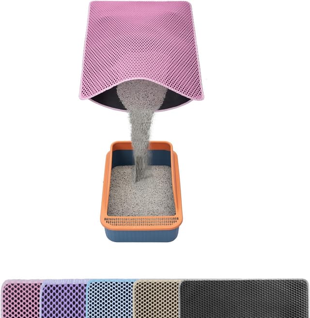 Thumbnail 6 de Cat Litter Mat 25" x 16" honeycomb trap for cats 🐾