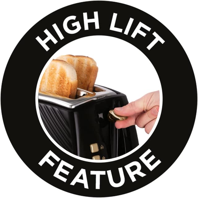 Thumbnail 5 de Russell Hobbs Groove 2 Slice Toaster 850W