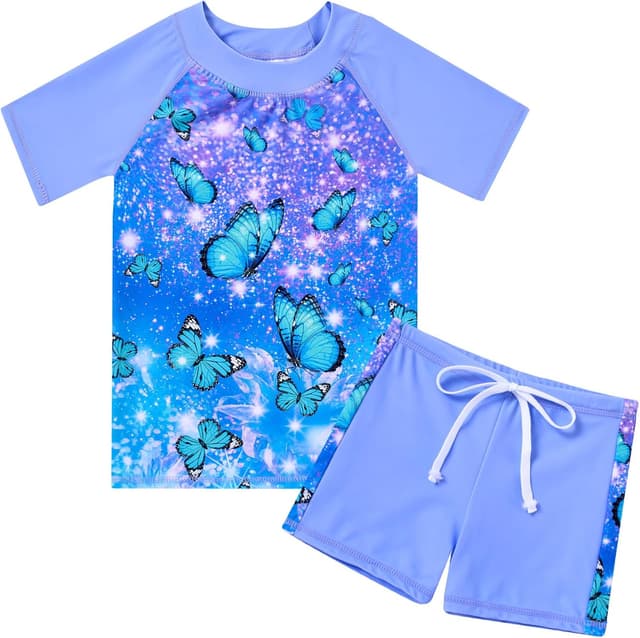 Thumbnail 6 de Fanient Girls UPF 50+ two-piece short sleeve swimsuit (4–10 years)