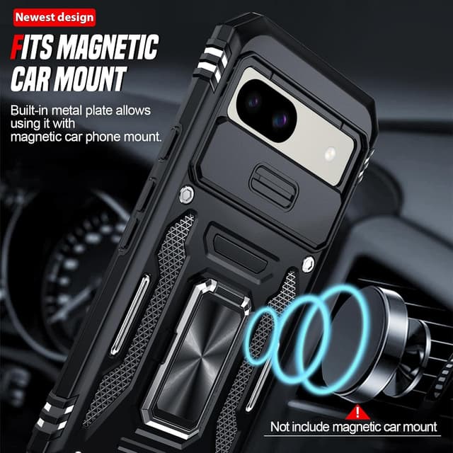 Thumbnail 5 de LeYi Pixel 8a case with camera slider, ring stand