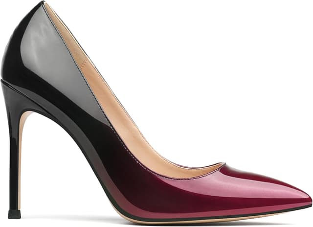 Detalle 2 de COLETER Women’s 4 Inch Pointy Toe Pumps Slip-On Stiletto Dress Shoes