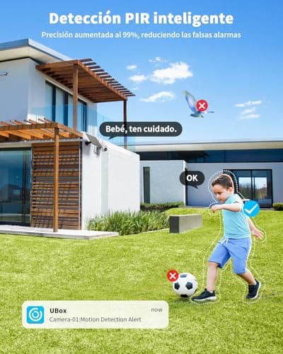 Detalle de SEHMUA Cámara de vigilancia 4G exterior 2K