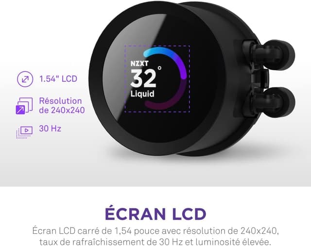 Detalle de NZXT Kraken 280 RGB, 280 mm