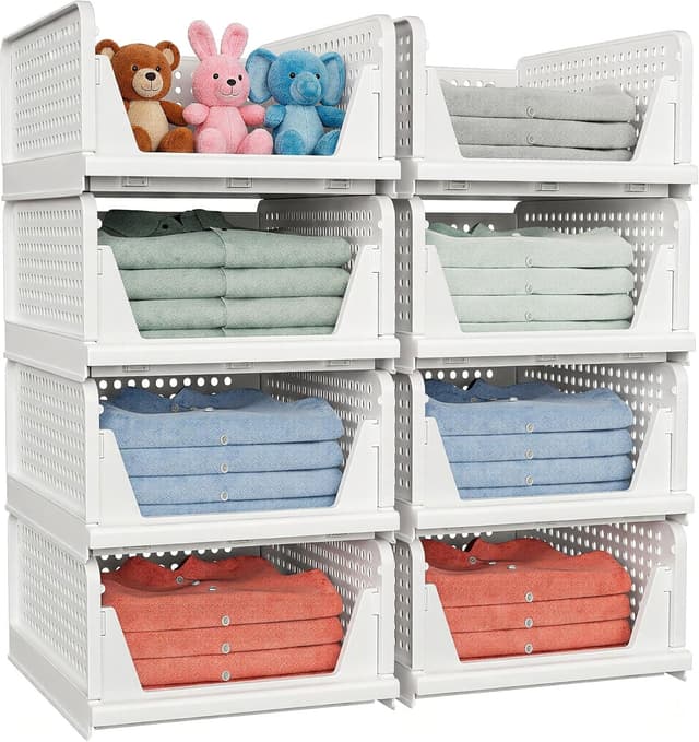 Thumbnail 6 de 5 Pack Stackable Closet Baskets