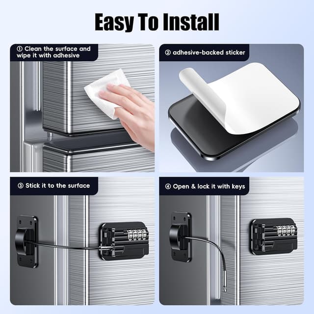 Detalle 2 de Refrigerator Locks with Password 2pcs