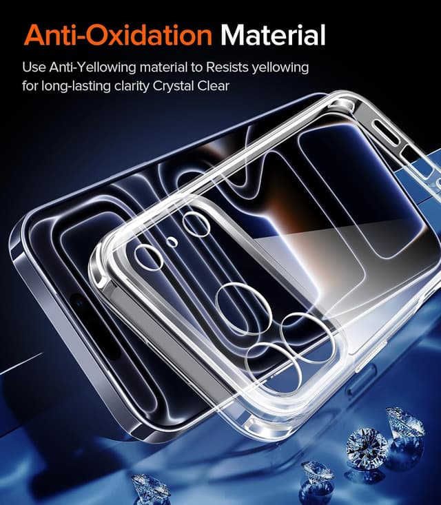 Thumbnail 6 de ivoler Funda Transparente iPhone 17 Pro MAX + 2 Cristales