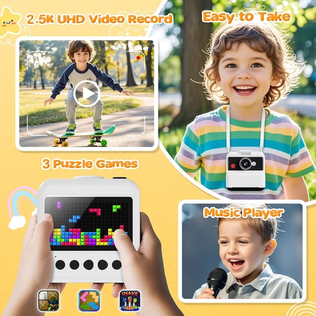 Detalle 2 de CAMCLID Fotocamera Bambini istantanea 3 pollici