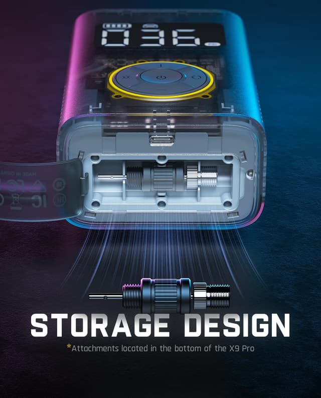 Detalle de Fanttik X9 Pro Luftpumpe 10,3 BAR