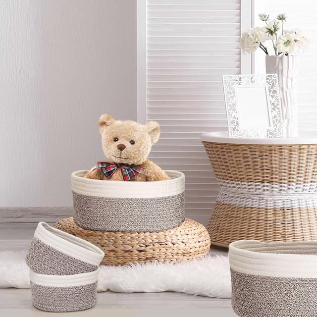 Thumbnail 1 de Cesto portaoggetti intrecciato set 4 pezzi