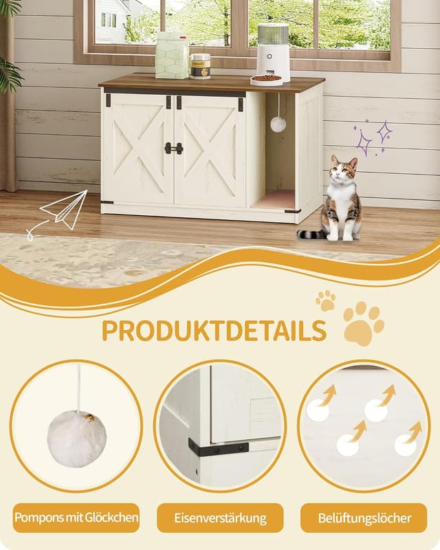 Thumbnail 4 de Hzuaneri Katzenschrank 100 x 55 x 63 cm