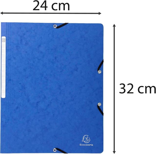 Detalle 2 de Exacompta 55412E 10 carpetas azul