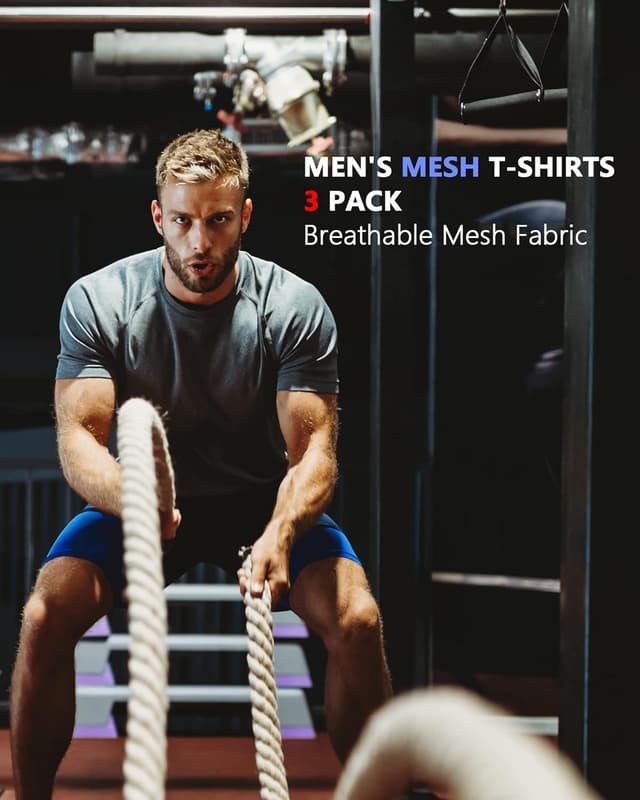 Thumbnail 2 de HOPLYNN 3/5 Pack Running Shirts 100% Polyester