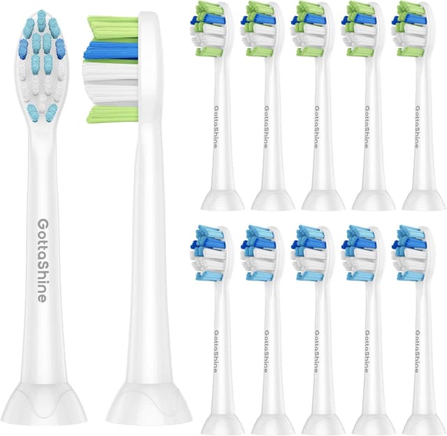 Detalle de GottaShine Replacement Toothbrush Heads 12 Pack 🪥