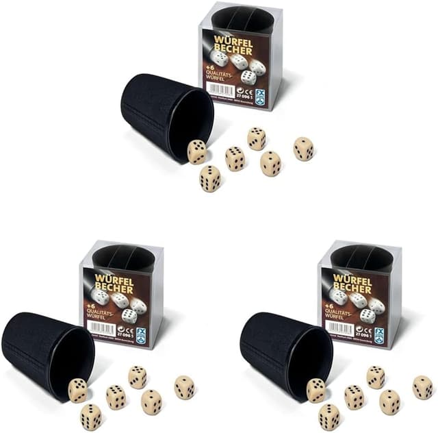 Detalle 2 de Ravensburger 27096 Würfelbecher + 6 Würfel – kompaktes Spielezubehör für Würfelrunden