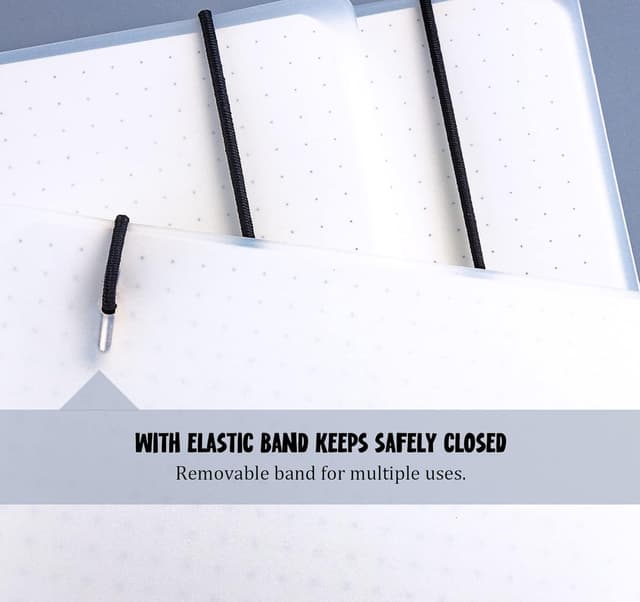 Thumbnail 6 de Agoer lot de 3 carnets A5 à points pointillés sur spirale (480 pages)