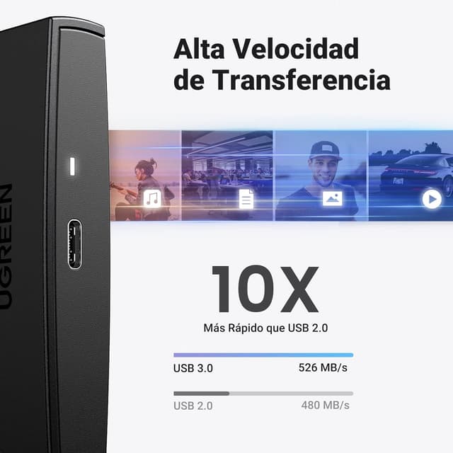 Thumbnail 1 de UGREEN Carcasa Disco Duro 2,5" USB C 10 TB