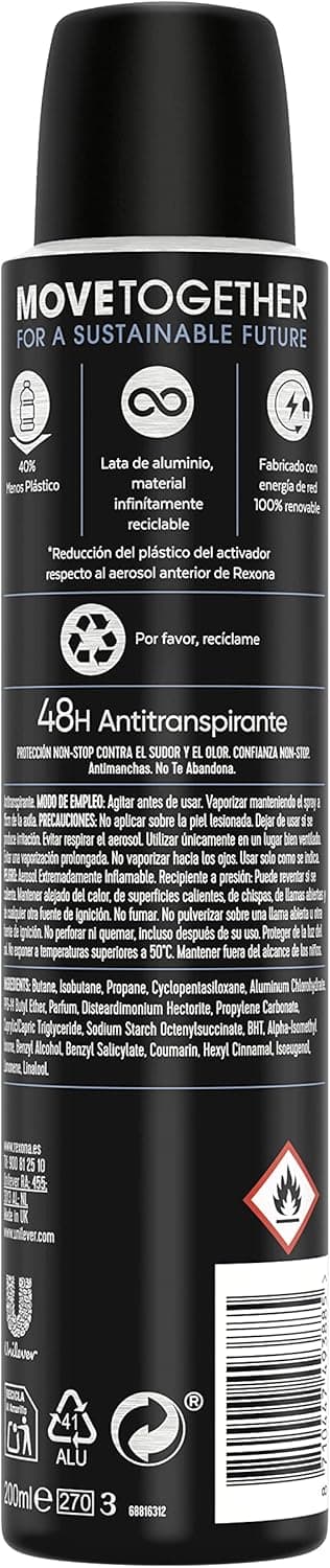 Detalle 1 de Rexona Invisible Ice Desodorante Aerosol Hombre 200ml - Pack 6