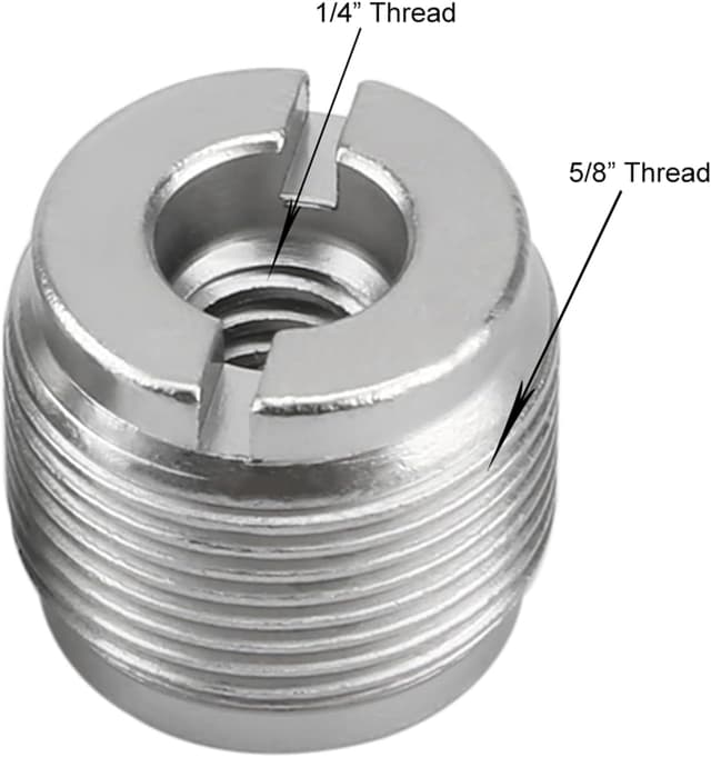 Thumbnail 6 de NICEYRIG Screw Adapter: 1/4" Female to 5/8" Male for Mic Stand & Tripod (2-pack)