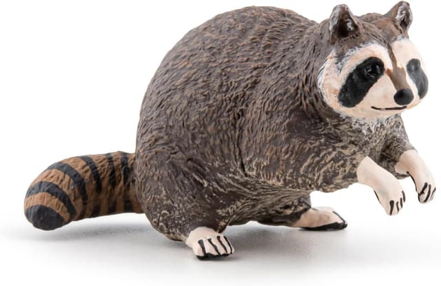 Detalle de Papo Waschbär-Figur ab 3 Jahren+ – pädagogisches Wildtier-Spielzeug (Grau)