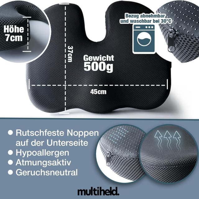 Thumbnail 4 de Sitzkissen orthopädisch Steißbeinkissen Medium 60-90 kg