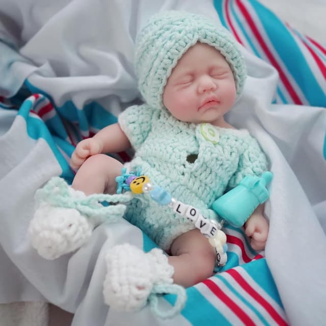 Thumbnail 3 de MYREBABY Mini muñeca Reborn 17,78 cm