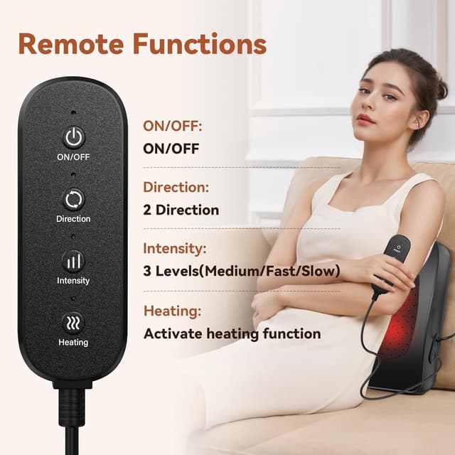 Detalle 2 de WERTYI Neck and Back Massager with Heat