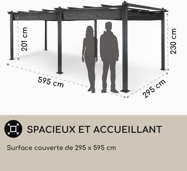 Thumbnail 3 de Blumfeldt Pergola Aluminium 3x6m