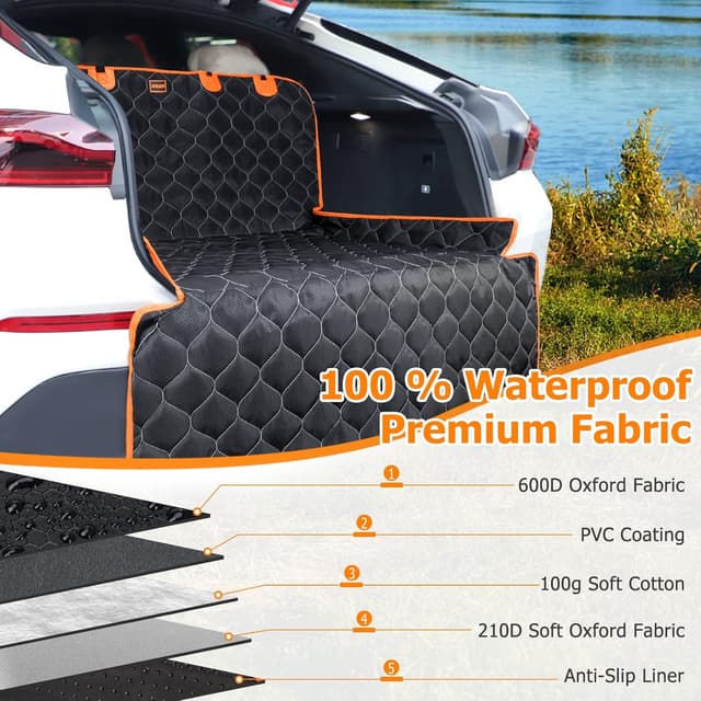 Thumbnail 1 de JOEJOY Car Boot Liner for Dogs — Waterproof Boot Protector