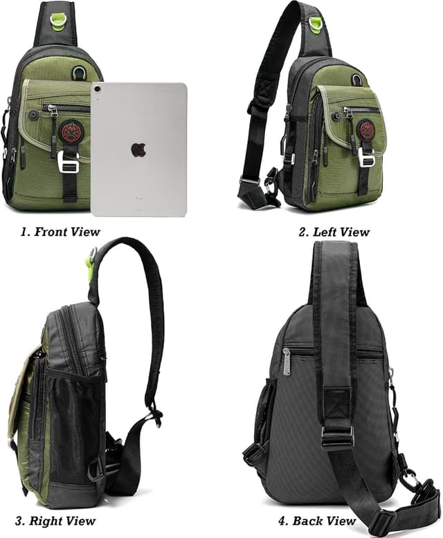 Detalle 2 de Niczid sling bag chest pack 8.3 inch