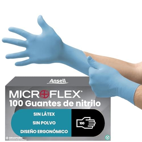 Imagen de Ansell Microflex 92-134 Guantes nitrilo M 100 unidades en OfertitasTOP