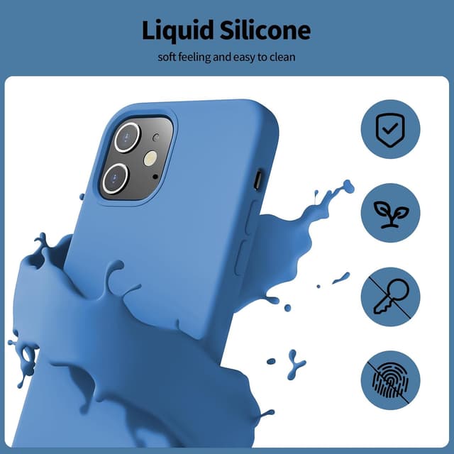 Detalle de TAXXOE iPhone 12 silicone case, 6.1in